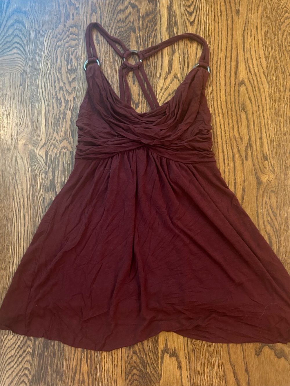 Vintage Bailey 44 O-Ring Strappy Back Cowl Neck Top